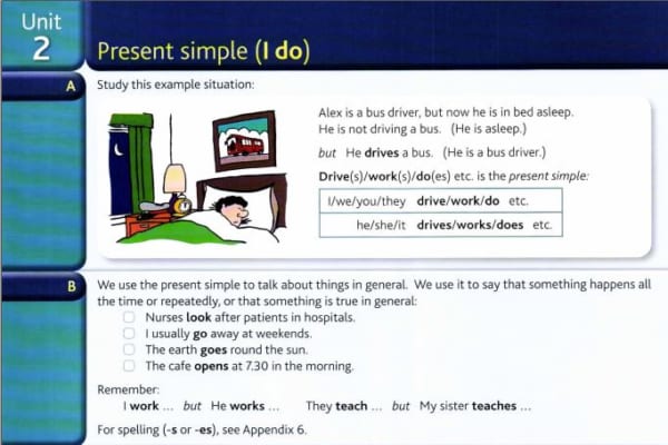 Thiết kế bài học trong sách Grammar in Use