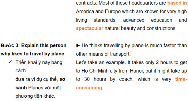 Bài mẫu Speaking band 8.0 - Describe a person who often travels by plane. 2